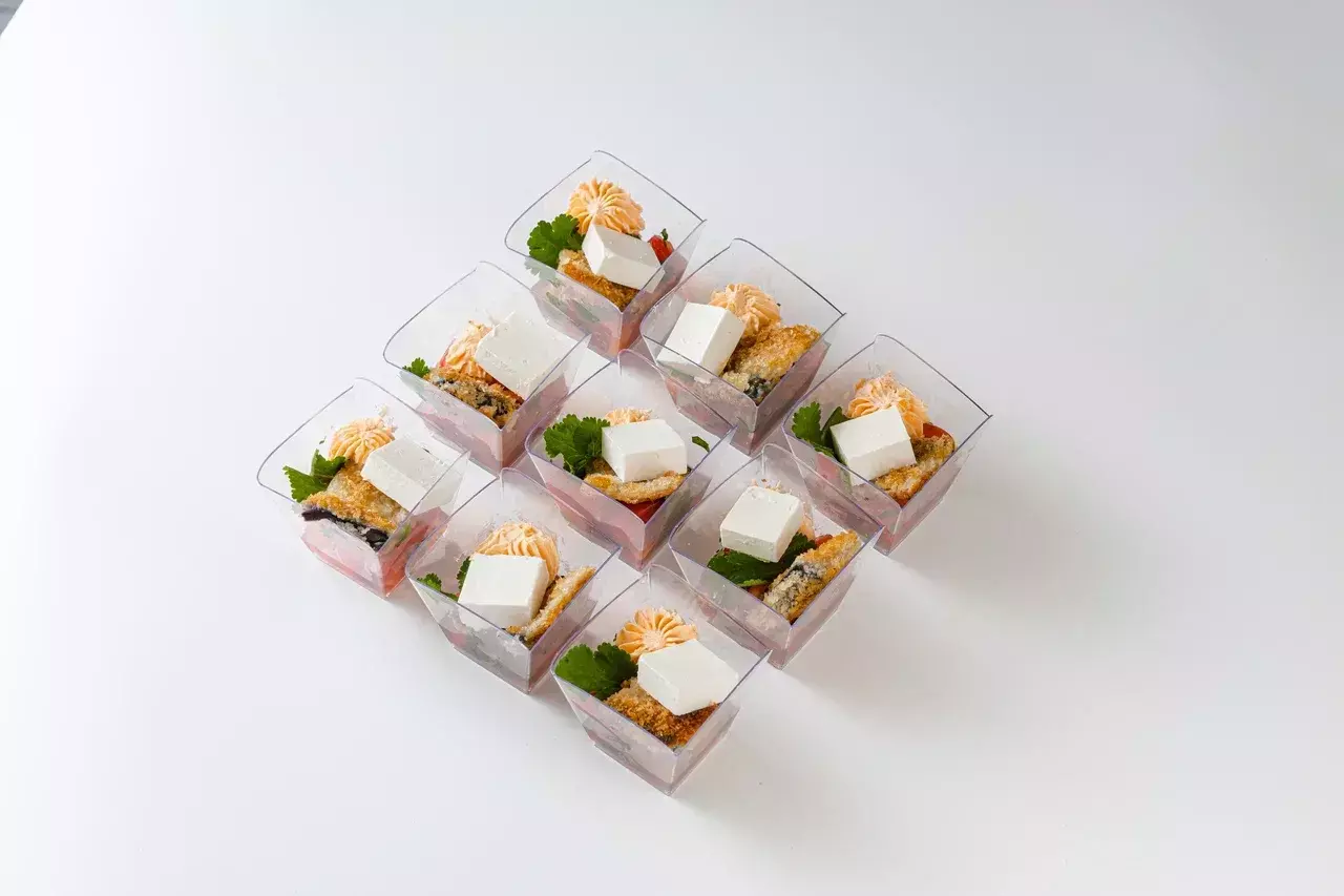 Салат Баклажан с помидорами стаканчиках 9шт.